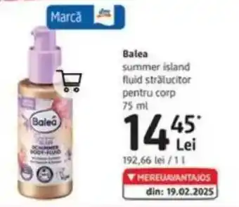 DM Balea summer island fluid strălucitor pentru corp Ofertă