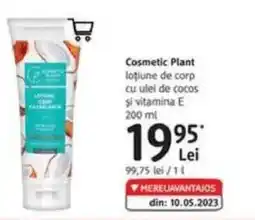 DM Cosmetic Plant loțiune de corp cu ulei de cocos şi vitamina E Ofertă