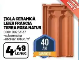 Ambient Tigla ceramică leier francia terra rosa natur Ofertă