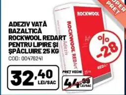 Ambient Adeziv vată bazaltică rockwool redart pentru lipire şi şpacluire Ofertă