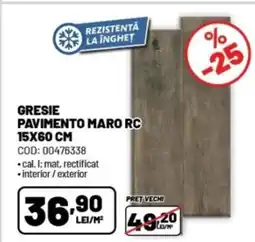 Ambient Gresie pavimento maro RC Ofertă