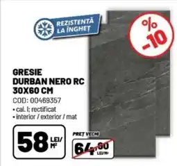 Ambient Gresie durban nero RC Ofertă