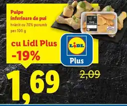 Lidl Pulpe inferioare de pui Ofertă