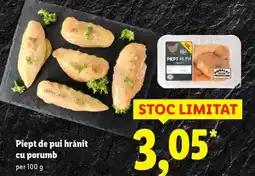 Lidl Piept de pui hrănit cu porumb Ofertă