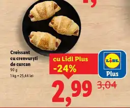 Lidl Croissant cu crenvursti de curcan Ofertă