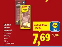 Lidl Dulano Salam în crustă Ofertă