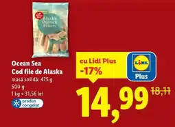 Lidl Ocean Sea Cod file de Alaska Ofertă