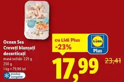 Lidl Ocean Sea Creveţi blanşaţi decorticati Ofertă