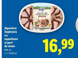 Lidl Alpenfest Îngheţată cu napolitane și gust de alune Ofertă