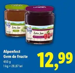 Lidl Alpenfest Gem de fructe Ofertă