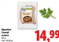 Lidl Alpenfest Carnaţi cu bere Ofertă