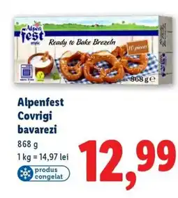 Lidl Alpenfest Covrigi bavarezi Ofertă