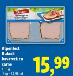 Lidl Alpenfest Ruladă bavarezǎ cu carne Ofertă
