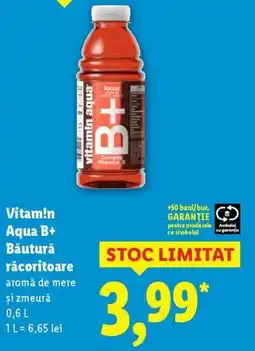 Lidl Vitam!n Aqua B+ Băutură răcoritoare aromă de mere Ofertă