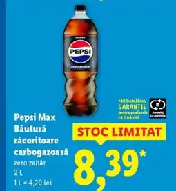 Lidl Pepsi Max Băutură răcoritoare carbogazoasă Ofertă
