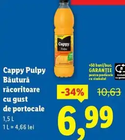 Lidl Cappy Pulpy Băutură răcoritoare cu gust de portocale Ofertă
