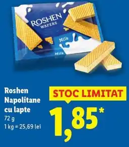 Lidl Roshen Napolitane cu lapte Ofertă