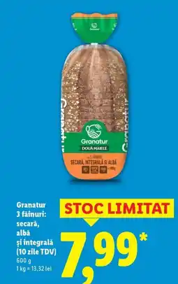 Lidl Granatur 3 făinuri: secarǎ, albă şi integrală Ofertă
