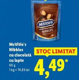 Lidl McVitie's Nibbles cu ciocolată cu lapte Ofertă