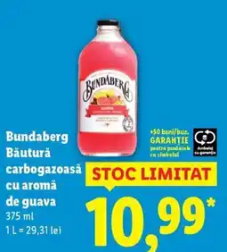 Lidl Bundaberg Băutură carbogazoasă cu aromă de guava Ofertă
