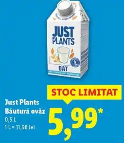 Lidl Just Plants Băutură ovăz Ofertă