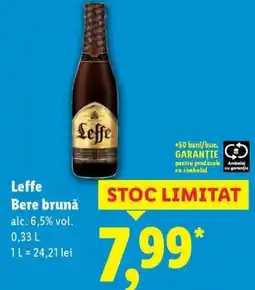 Lidl Leffe Bere brunǎ Ofertă