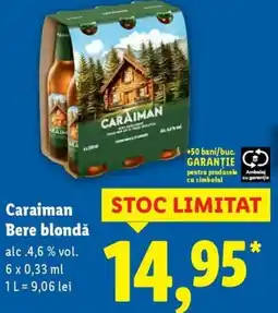 Lidl Caraiman Bere blondǎ Ofertă