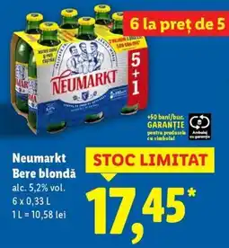 Lidl Neumarkt Bere blondă Ofertă