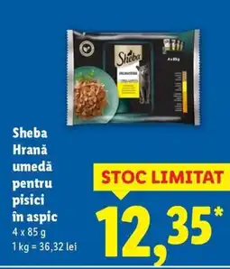 Lidl Sheba Hrană umedă pentru pisici în aspic Ofertă