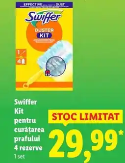 Lidl Swiffer Kit pentru curăţarea prafului 4 rezerve Ofertă