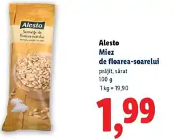 Lidl Alesto Miez de floarea-soarelui prăjit, sǎrat Ofertă