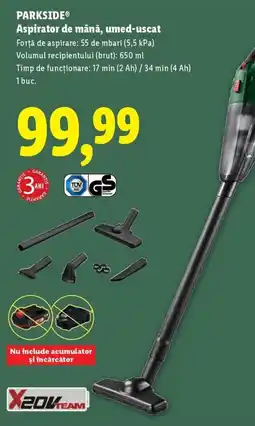 Lidl PARKSIDE Aspirator de mână, umed-uscat Ofertă