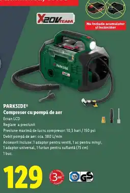 Lidl PARKSIDE Compresor cu pompă de aer Ofertă