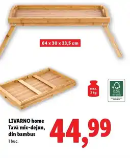 Lidl LIVARNO home Tavă mic-dejun, din bambus Ofertă