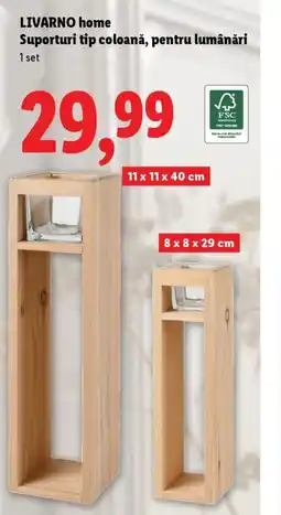 Lidl LIVARNO home Suporturi tip coloană, pentru lumânări Ofertă