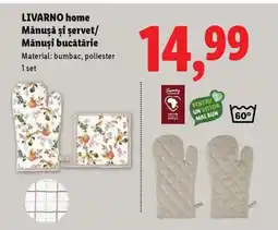 Lidl LIVARNO home Mănuşă şi şervet/ Mănuşi bucătărie Ofertă