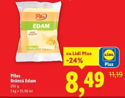 Lidl Pilos Brânză Edam Ofertă