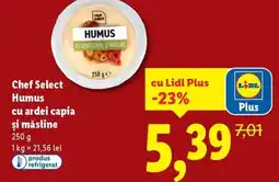 Lidl Chef Select Humus cu ardei capia şi măsline Ofertă