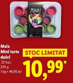 Lidl Maia Mini tarte dulci Ofertă