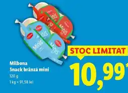 Lidl Milbona Snack brânză mini Ofertă