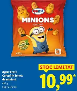 Lidl Agrar Frost Cartofi în formă de minioni Ofertă