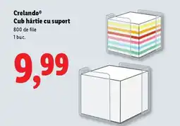 Lidl CrelandoⓇ Cub hârtie cu suport Ofertă