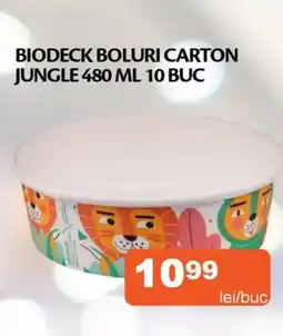 Unicarm Biodeck boluri carton jungle Ofertă