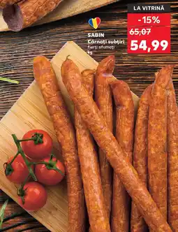 Kaufland SABIN Cârnați subţiri fierţi afumați Ofertă