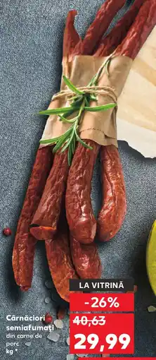 Kaufland Cârnăciori semiafumați din carne de porc Ofertă