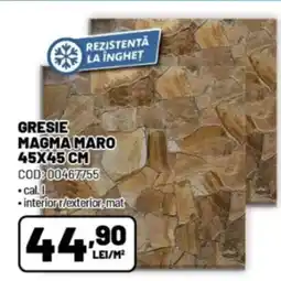 Ambient Gresie magma maro Ofertă