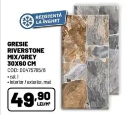 Ambient Gresie riverstone mix/grey Ofertă