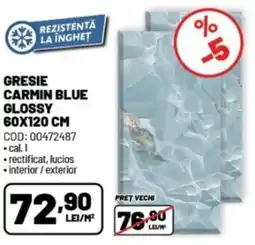 Ambient Gresie carmin blue glossy Ofertă