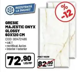 Ambient Gresie majestic onyx glossy Ofertă