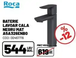 Ambient Baterie lavoar cala negru mat Ofertă